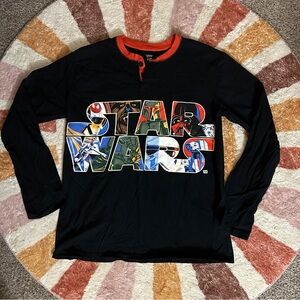 DISNEY Star Wars black long sleeve shirt